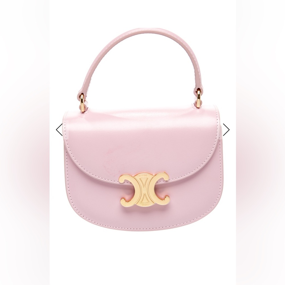 Celine Clea Mini Triomphe Besace Pink – Great Condition w/ Dust Bag